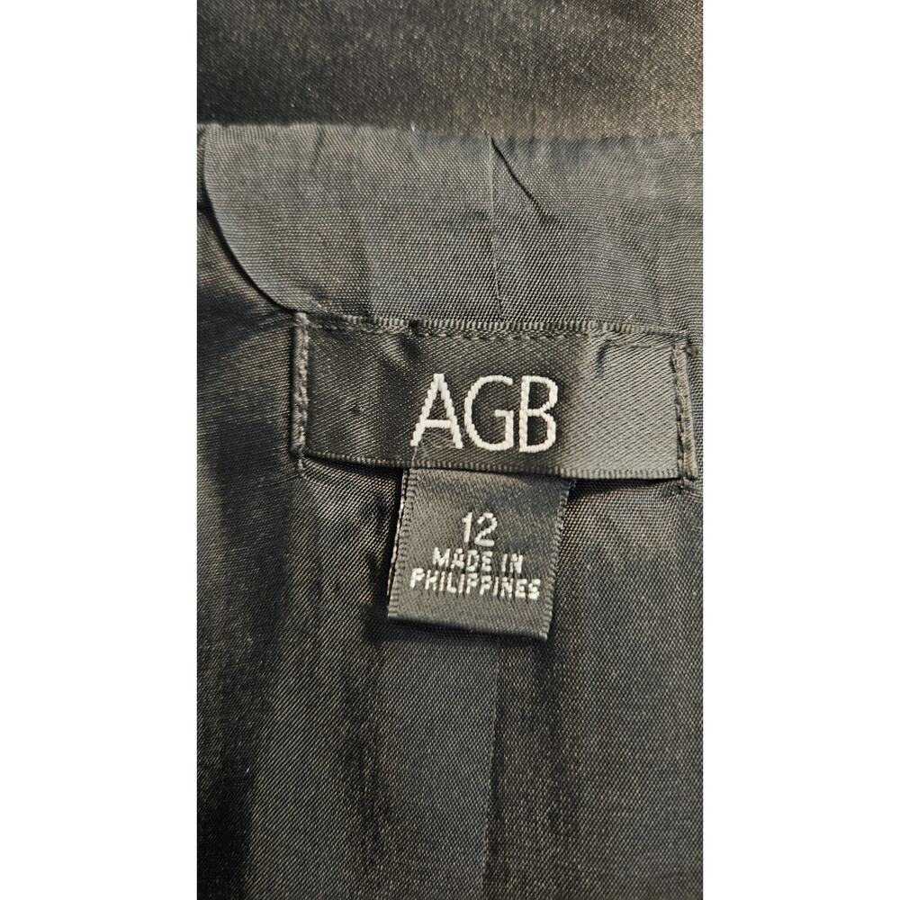 NWT AGB Jacket Womens Size 12 Black Short 3/4 Bell Sleeves Pockets Lined - Picture 6 of 9